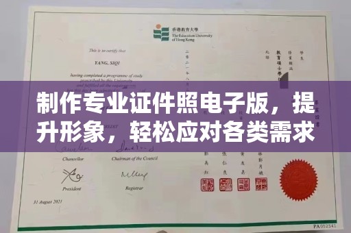 月湖制作专业证件照电子版，提升形象，轻松应对各类需求