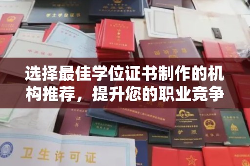 月湖选择最佳学位证书制作的机构推荐，提升您的职业竞争力