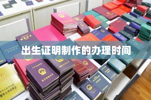 月湖出生证明制作的办理时间