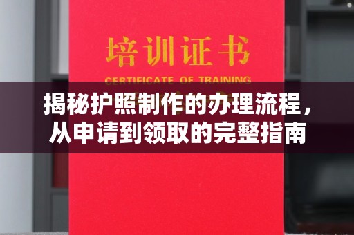 月湖揭秘护照制作的办理流程，从申请到领取的完整指南