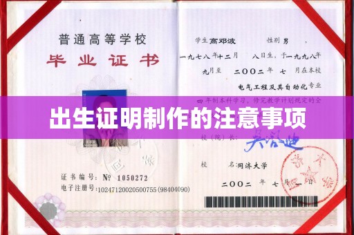 月湖出生证明制作的注意事项