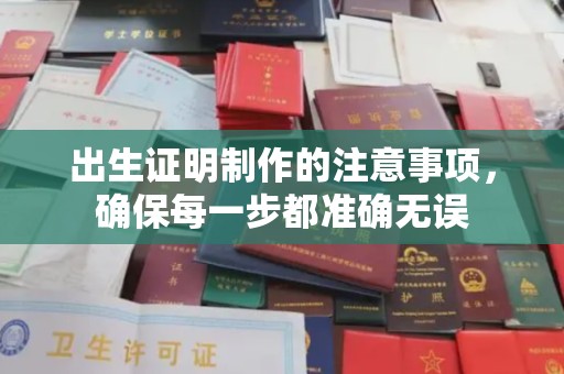 月湖出生证明制作的注意事项，确保每一步都准确无误